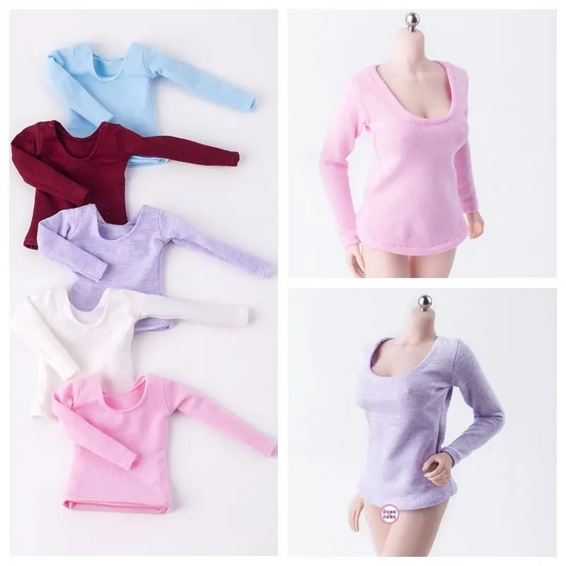 X1 1:6 Figure White Women Clothing Long Sleeves T-Shirt For 12" Female Body Doll
X1 1:6 Figure White Women Clothing Long Sleeves T-Shirt For 12" Female Body Doll