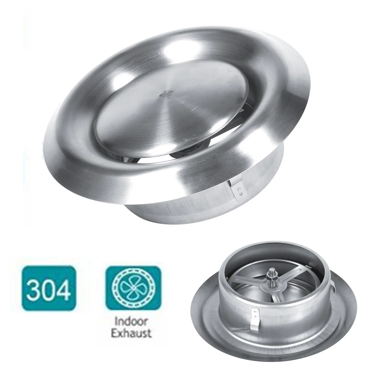 Adjustable Ceiling Home Stainless Steel Air Vent Round Ventilation Duct Cover Stainless Steel Exterior Wall Air Vent Grille
Adjustable Ceiling Home Stainless Steel Air Vent Round Ventilation Duct Cover Stainless Steel Exterior Wall Air Vent Grille