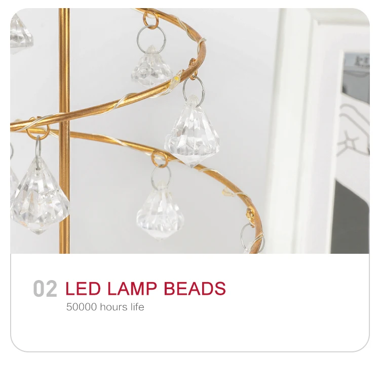 LED Christmas Tree Table Lamp Battery Power Modern Crystal Desk Decor Light Bedroom Living Room Christmas Gift Table Lights
LED Christmas Tree Table Lamp Battery Power Modern Crystal Desk Decor Light Bedroom Living Room Christmas Gift Table Lights