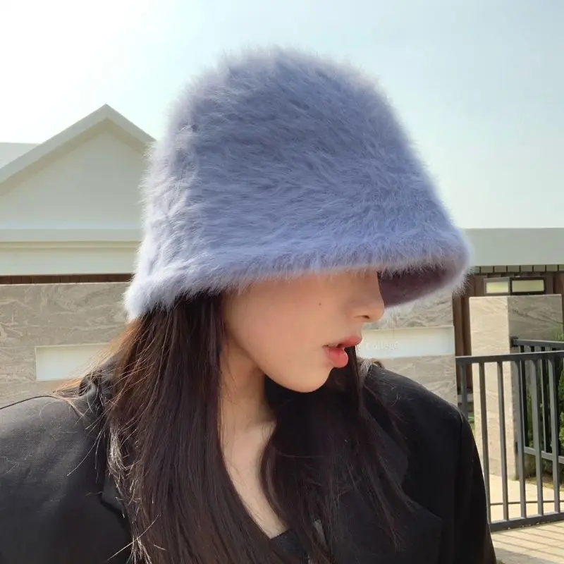 2022 Solid Color Women's Caps Rabbit Fur Bucket Hat Autumn and Winter Fashion New Panama Cap for Girls Basin Hat Outdoor Warm
2022 Solid Color Women's Caps Rabbit Fur Bucket Hat Autumn and Winter Fashion New Panama Cap for Girls Basin Hat Outdoor Warm