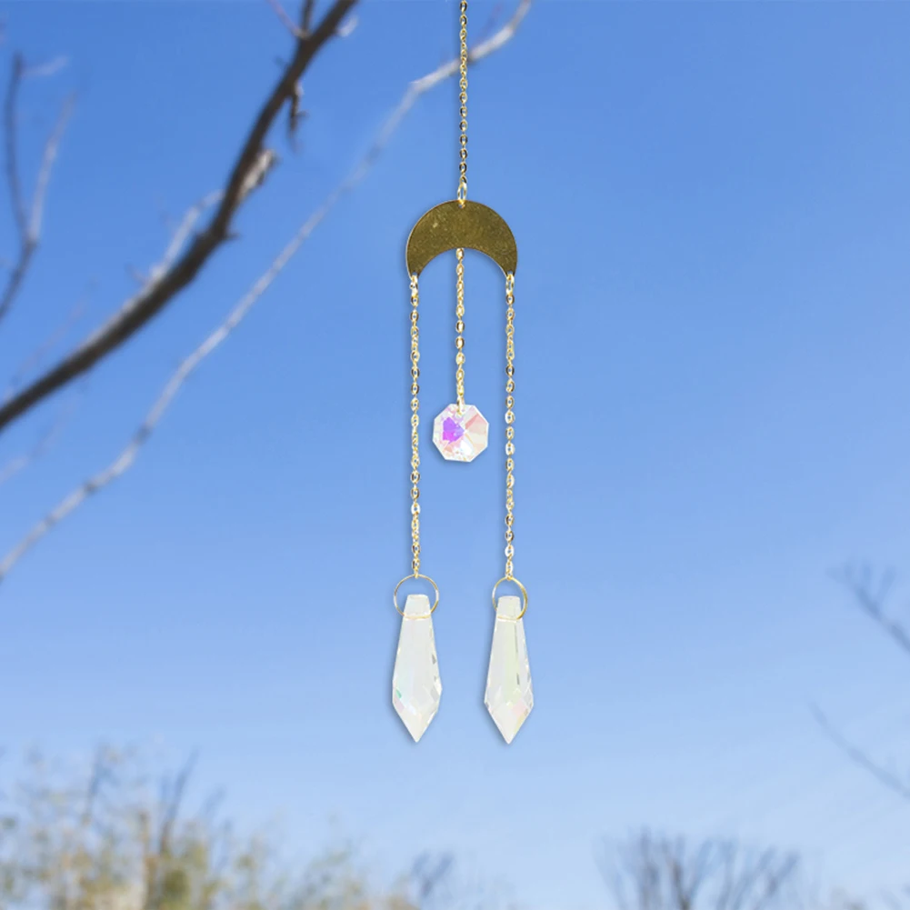 Crystal Wind Chime Pendant Moon DIY Hanging Decor Gifts Hanging Drop for Outdoor Indoor Garden Window Curtain Chandelier
Crystal Wind Chime Pendant Moon DIY Hanging Decor Gifts Hanging Drop for Outdoor Indoor Garden Window Curtain Chandelier