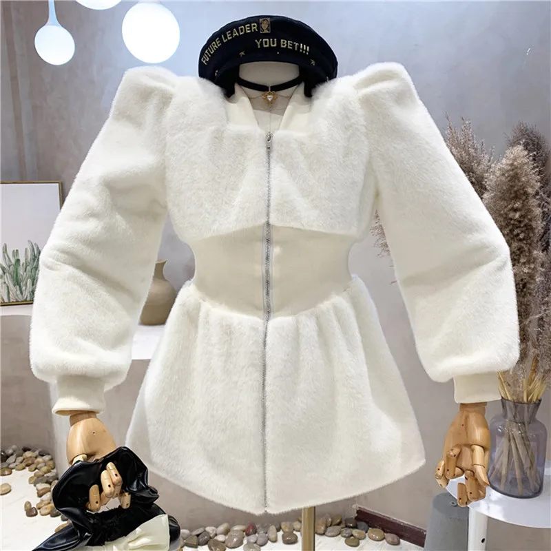 New Women's Clothing 2021 Autumn Winter Cotton addition thickened medium and long Plush coat slim zipper top
New Women's Clothing 2021 Autumn Winter Cotton addition thickened medium and long Plush coat slim zipper top