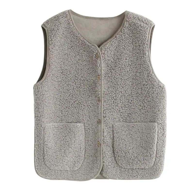 Women's spring and autumn thin waistcoat, all-match 2021 new western fashion lamb hair waistcoat P3 1067
Women's spring and autumn thin waistcoat, all-match 2021 new western fashion lamb hair waistcoat P3 1067