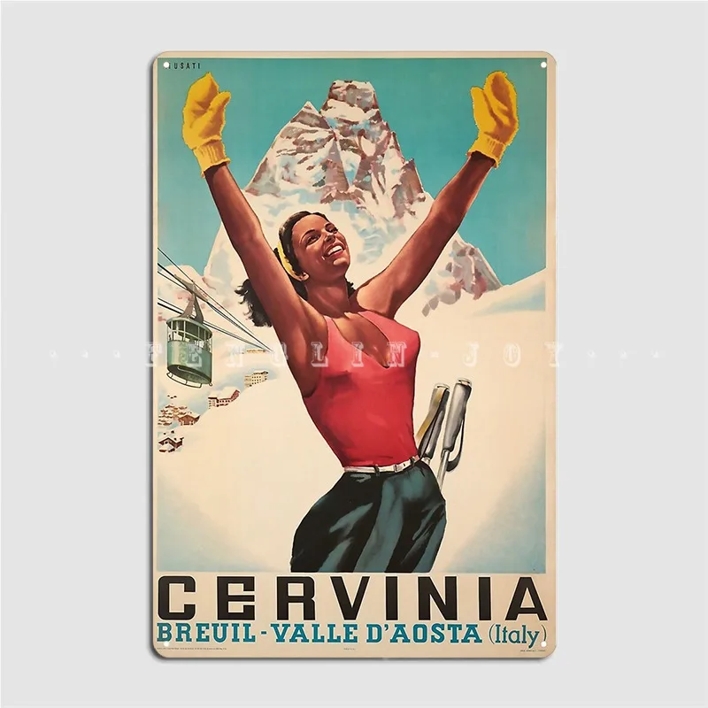 Cervinia Breuil Valle D'aosta Italy Ski Metal Sign Wall Cave Bar Cave Poster Custom Tin Sign Poster
Cervinia Breuil Valle D'aosta Italy Ski Metal Sign Wall Cave Bar Cave Poster Custom Tin Sign Poster