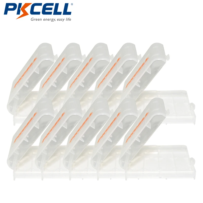 10PC X Plastic Case Holder Storage Box Cover For Rechargeable AA And AAA Batteries PKCELL
10PC X Plastic Case Holder Storage Box Cover For Rechargeable AA And AAA Batteries PKCELL
