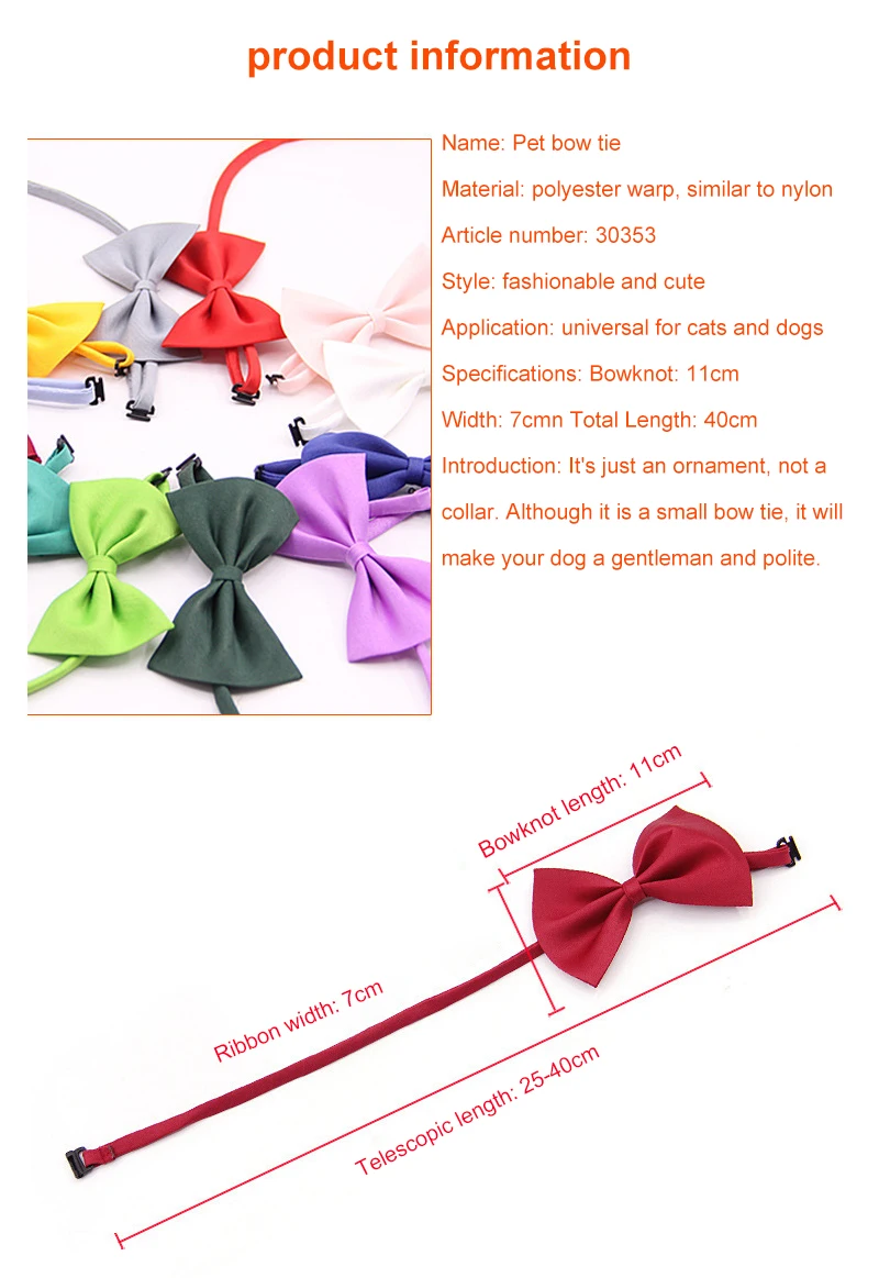 Kawaii Pet Dog Cat Necklace Adjustable Strap For Cat Collar Dogs Accessories Pet Dog Bow Tie Puppy Bow Ties Dog Pet Supplies
Kawaii Pet Dog Cat Necklace Adjustable Strap For Cat Collar Dogs Accessories Pet Dog Bow Tie Puppy Bow Ties Dog Pet Supplies