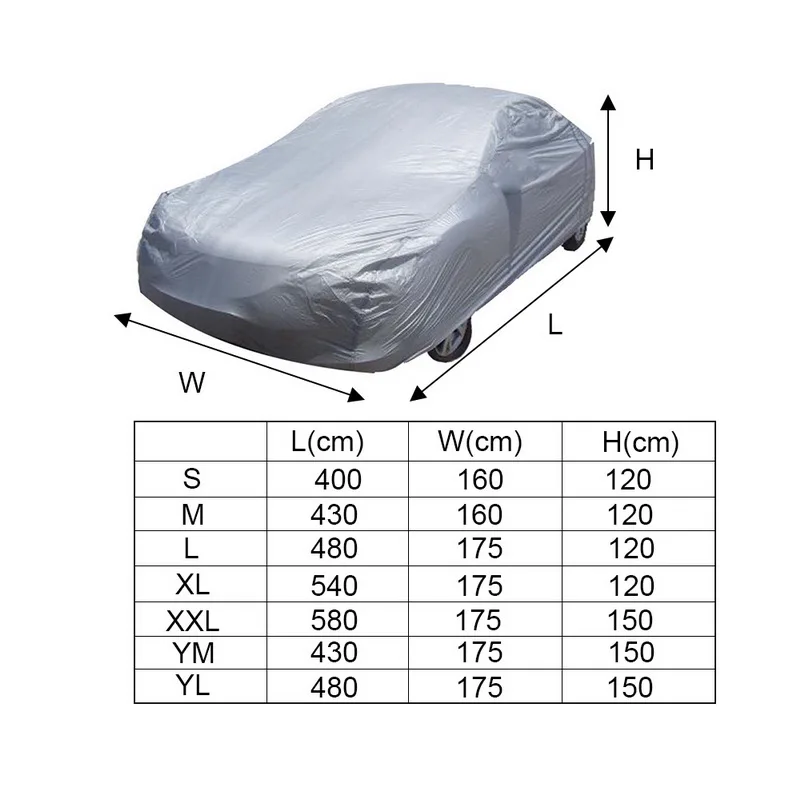 Exterior Car Cover Outdoor Protection Full Car Covers Snow Cover Sunshade Waterproof Dustproof Sun UV Shade Light Protection
Exterior Car Cover Outdoor Protection Full Car Covers Snow Cover Sunshade Waterproof Dustproof Sun UV Shade Light Protection