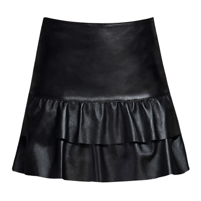 Autumn 2020 new Haining sheep skin A-line pleated skirt leather umbrella skirt women's high waist show thin half body short
Autumn 2020 new Haining sheep skin A-line pleated skirt leather umbrella skirt women's high waist show thin half body short