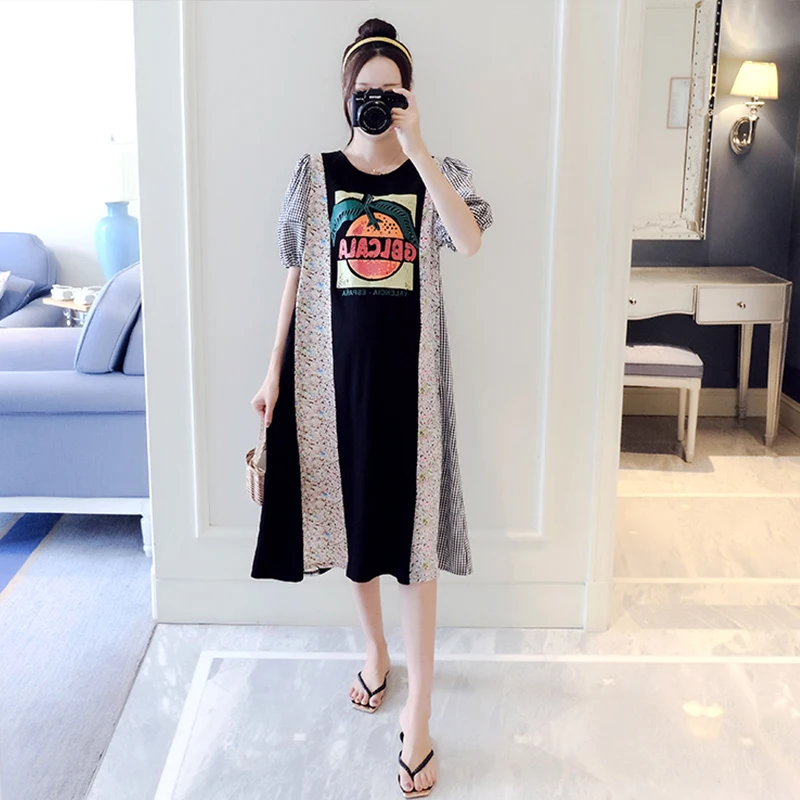 9038# Summer Korean Fashion Patchwork Maternity Long Dress A Line Loose Clothes for Pregnant Women Sweet Cute Stylish Pregnancy
9038# Summer Korean Fashion Patchwork Maternity Long Dress A Line Loose Clothes for Pregnant Women Sweet Cute Stylish Pregnancy