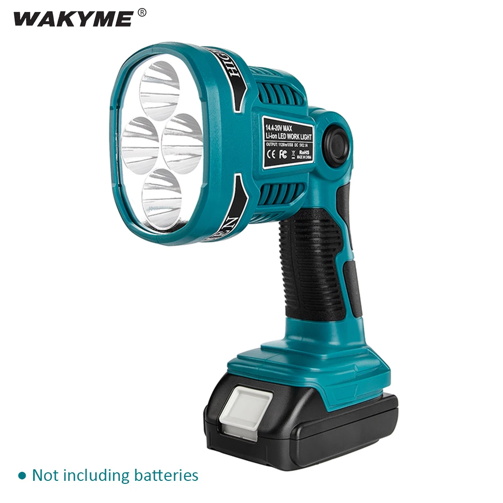 Cordless LED Torch Work Light Spotlight Outdoor Camping Flashlight USB Emergency Lamp for BOSCH DML812 14.4/18V Li-ion Battery
Cordless LED Torch Work Light Spotlight Outdoor Camping Flashlight USB Emergency Lamp for BOSCH DML812 14.4/18V Li-ion Battery