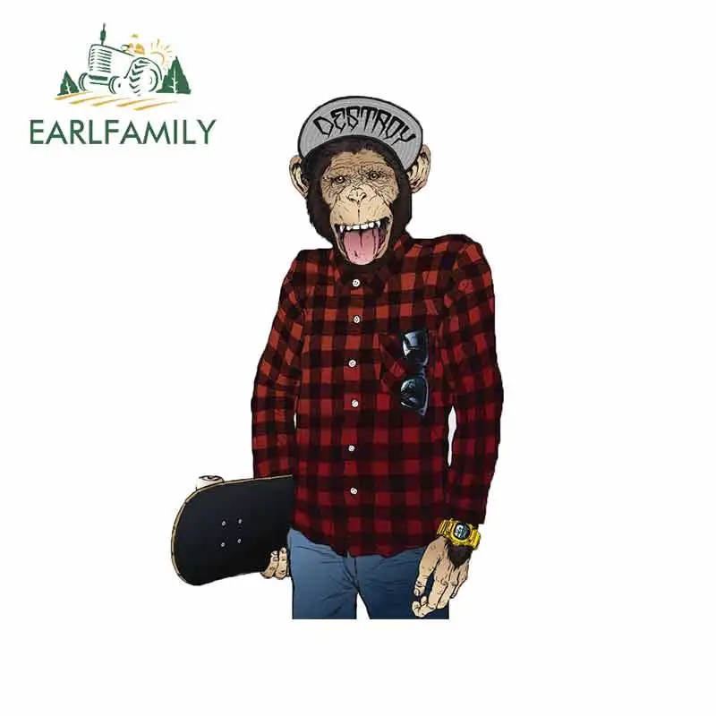 EARLFAMILY 13 см x 8 5 для машинки с рисунком обезьяны фигуристки автомобильные сборные