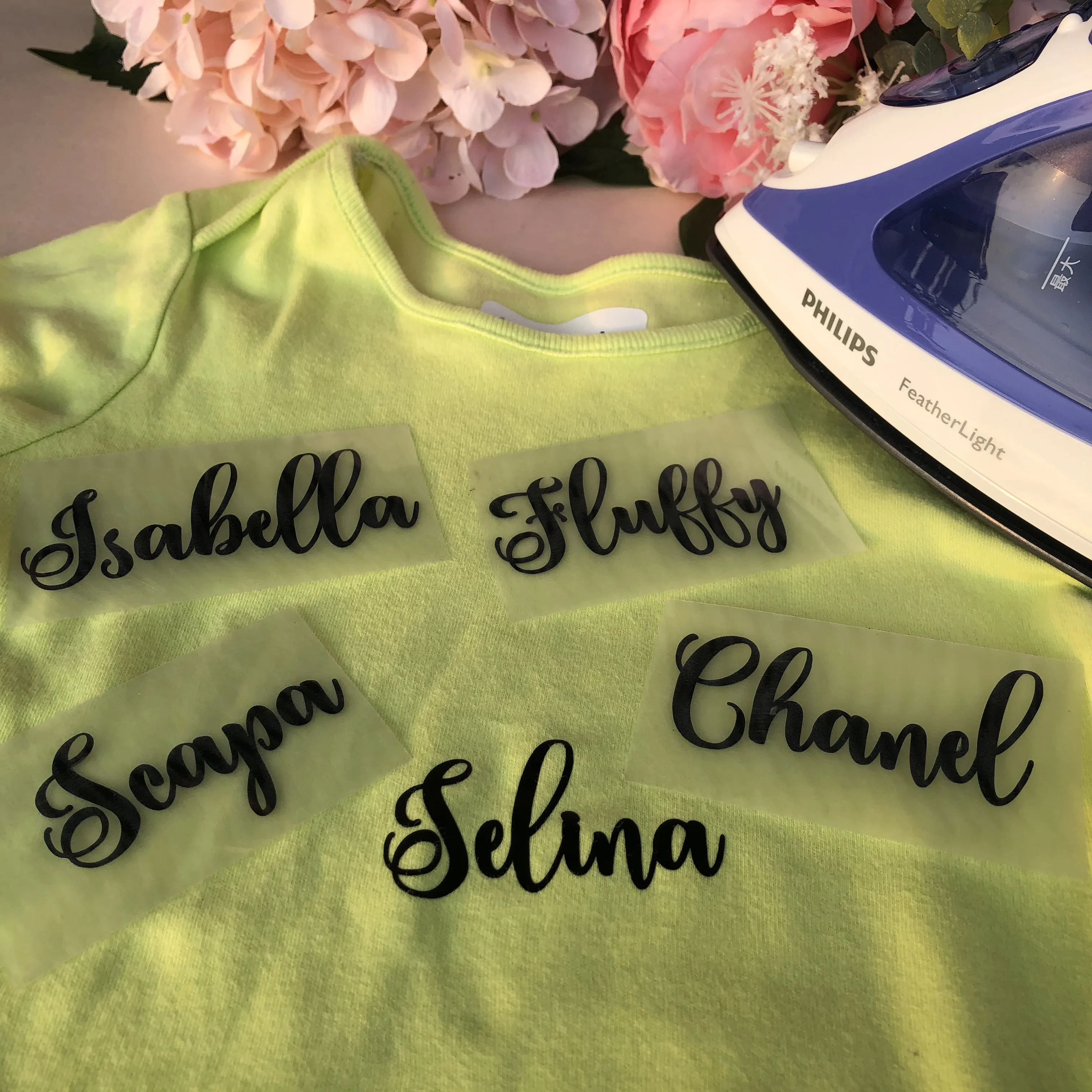 Personalized Iron On Name labels Babysuit bridesmaid gown Fabric Polyester Heat Transfer custom name Vinyl decal stickers
Personalized Iron On Name labels Babysuit bridesmaid gown Fabric Polyester Heat Transfer custom name Vinyl decal stickers