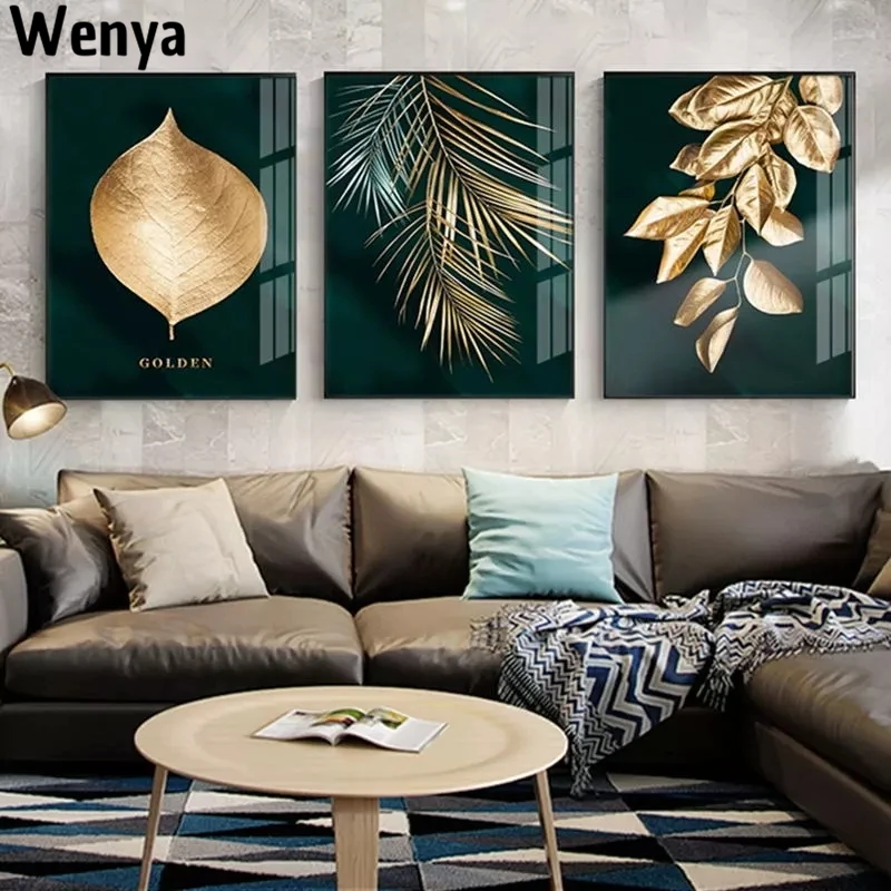 Harry Style Abstract Painting Golden Plant Leaf Picture Poster Modern Canvas Printmaking Wall Art Living Room Home Decoration
Harry Style Abstract Painting Golden Plant Leaf Picture Poster Modern Canvas Printmaking Wall Art Living Room Home Decoration