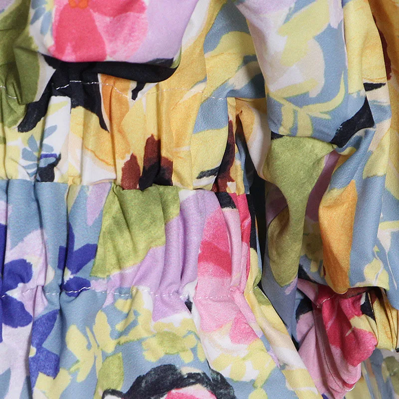 ECRURANI Print Floral Casual Dress For Women O Neck Puff Short Sleeve High Waist Hit Color Bowknot Mid Dresses Female 2021 Style
ECRURANI Print Floral Casual Dress For Women O Neck Puff Short Sleeve High Waist Hit Color Bowknot Mid Dresses Female 2021 Style