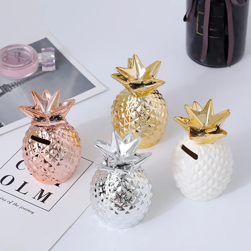 Nordic Style Pineapple Jewelry Modern Minimalist Handmade Ceramic Crafts Piggy Bank Creative Home Decoration Accessories
Nordic Style Pineapple Jewelry Modern Minimalist Handmade Ceramic Crafts Piggy Bank Creative Home Decoration Accessories