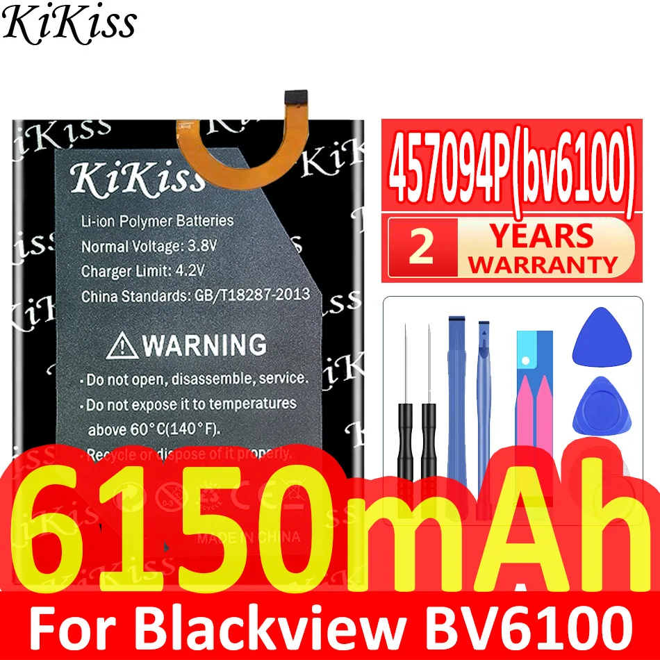 6150mAh KiKiss Powerful Battery 457094P (bv6100) for Blackview BV6100 BV 6100
6150mAh KiKiss Powerful Battery 457094P (bv6100) for Blackview BV6100 BV 6100