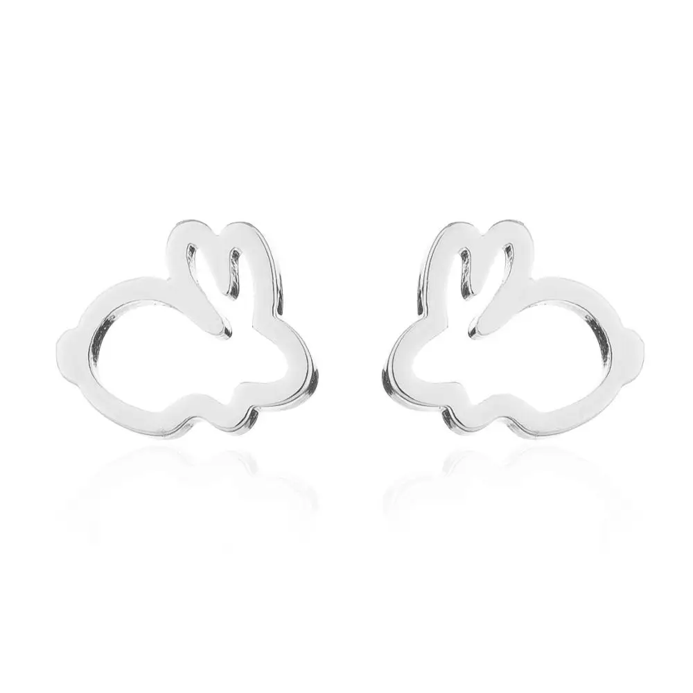 Rinhoo Stainless Steel Cute Rabbit Fox Stud Earrings For Women Female Girl Minimalist Animal Ear Studs Fashion Jewelry Gifts
Rinhoo Stainless Steel Cute Rabbit Fox Stud Earrings For Women Female Girl Minimalist Animal Ear Studs Fashion Jewelry Gifts