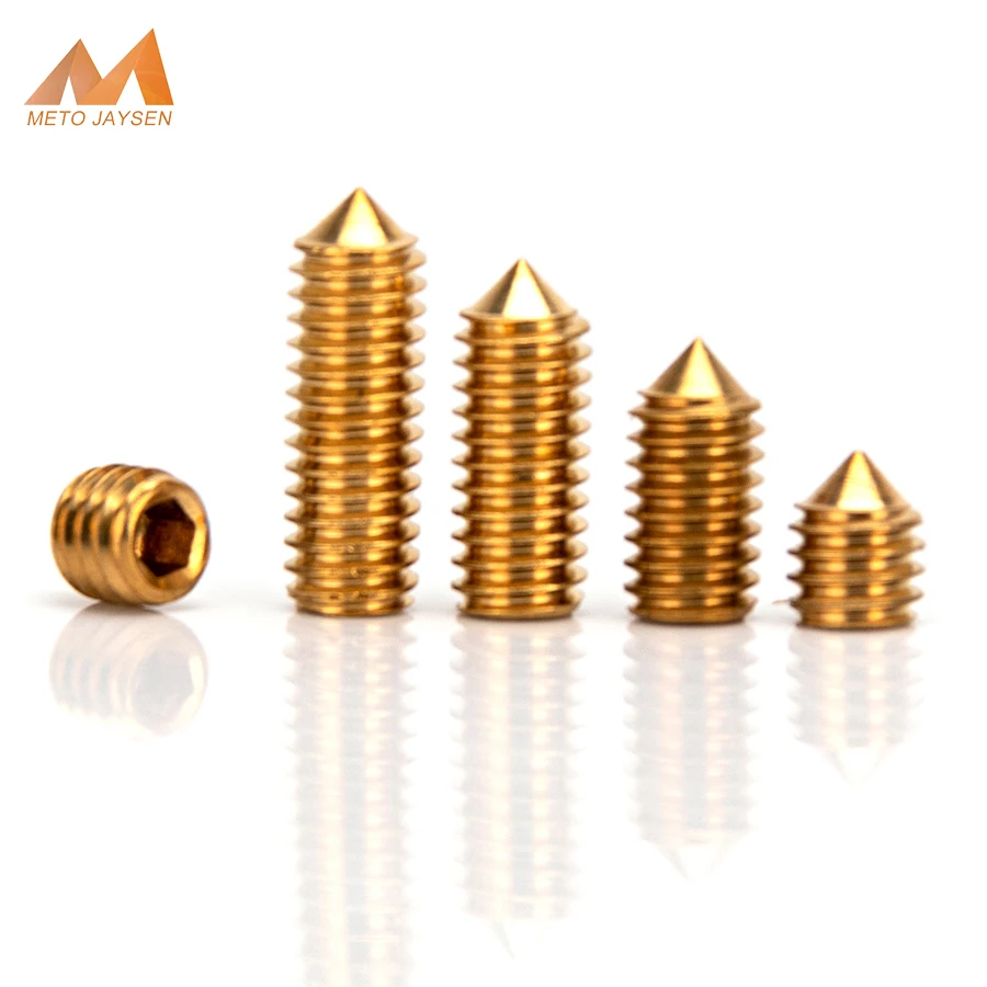 Brass Set Screw with Cone Point M3 M4 M5 M6 Headless Hex Socket Head Set Screw Grub Screw Solid Fasteners Length 4mm-20mm
Brass Set Screw with Cone Point M3 M4 M5 M6 Headless Hex Socket Head Set Screw Grub Screw Solid Fasteners Length 4mm-20mm