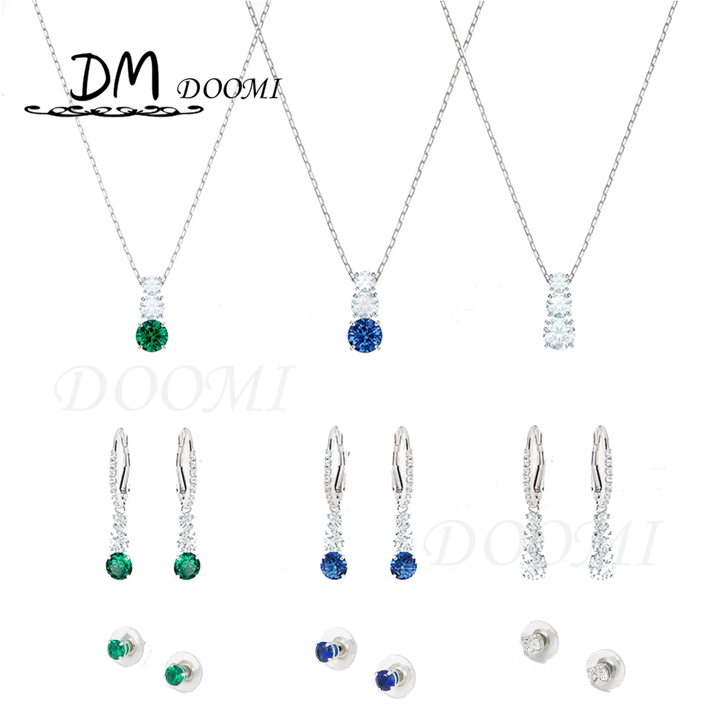 Fashion Jewelry SWA 1:1 New ATTRACT TRILOGY ROUND Exquisite Three-piece Colorful Round Crystal Necklace Romantic Gift For Women
Fashion Jewelry SWA 1:1 New ATTRACT TRILOGY ROUND Exquisite Three-piece Colorful Round Crystal Necklace Romantic Gift For Women