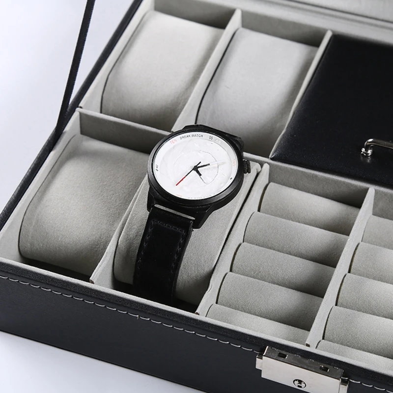 Protable PU Leather Watches Organizer Jewelry Earrings Rings Necklace Storage Box Display Collection Case
Protable PU Leather Watches Organizer Jewelry Earrings Rings Necklace Storage Box Display Collection Case