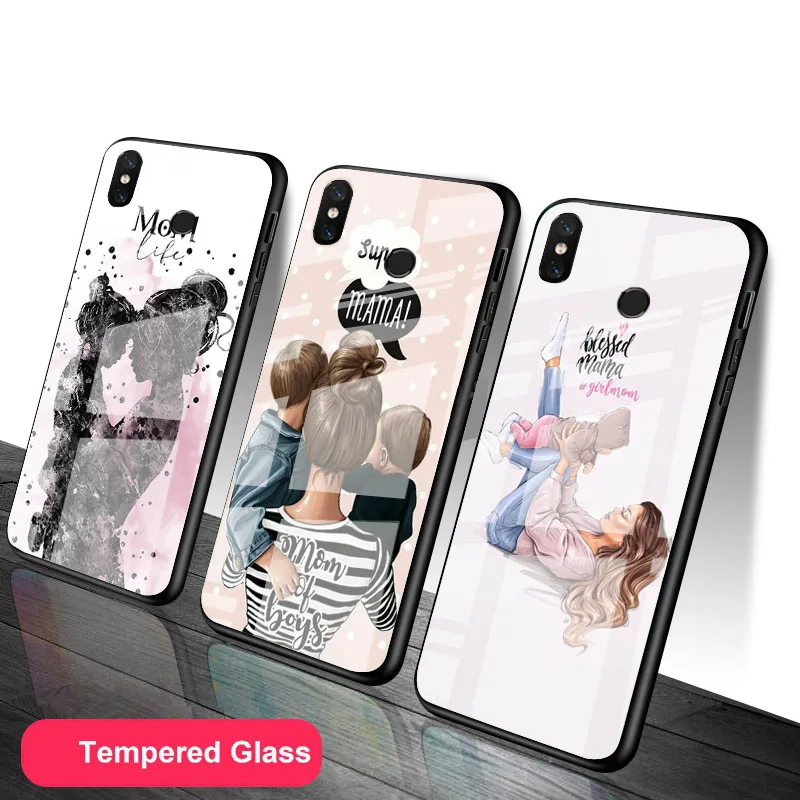 Чехол с изображением красивой мамы дочки сына DIY для Redmi 7A 8 9 NOTE 7 6 Pro - купить по