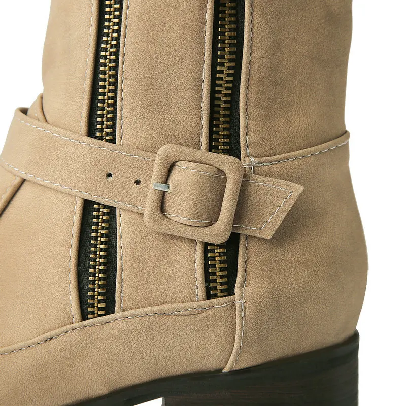 Women's Shoes 2020 Autumn Winter Fashion High Boots Brand Western Boots Double Zipper Buckle Retro Ladies Boots Large Size 34-43
Women's Shoes 2020 Autumn Winter Fashion High Boots Brand Western Boots Double Zipper Buckle Retro Ladies Boots Large Size 34-43