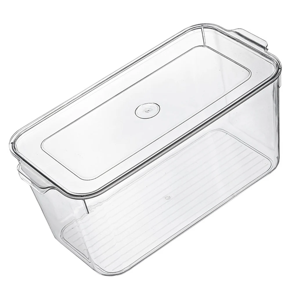 Refrigerator Fresh-keeping Box Clear PET Drawer Fridge Beverage Storage Organizer with Lid, Widened Short Style
Refrigerator Fresh-keeping Box Clear PET Drawer Fridge Beverage Storage Organizer with Lid, Widened Short Style