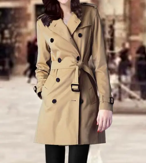 S-6XL HOT / Spring Women New jacket Fashion Personalized custom large size Double-breasted mid-length coat
S-6XL HOT / Spring Women New jacket Fashion Personalized custom large size Double-breasted mid-length coat