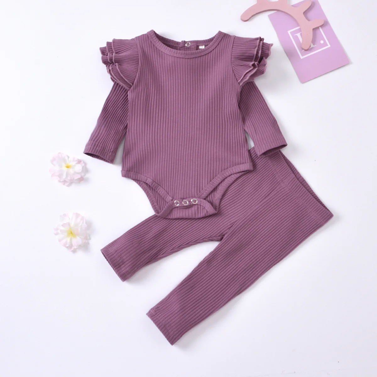 2021 Spring Newborn Infnat Baby Girls Romper Set Ribbed Cotton Long Sleeve Shirt+Leggings 2pcs Girls Suit Baby Clothes
2021 Spring Newborn Infnat Baby Girls Romper Set Ribbed Cotton Long Sleeve Shirt+Leggings 2pcs Girls Suit Baby Clothes