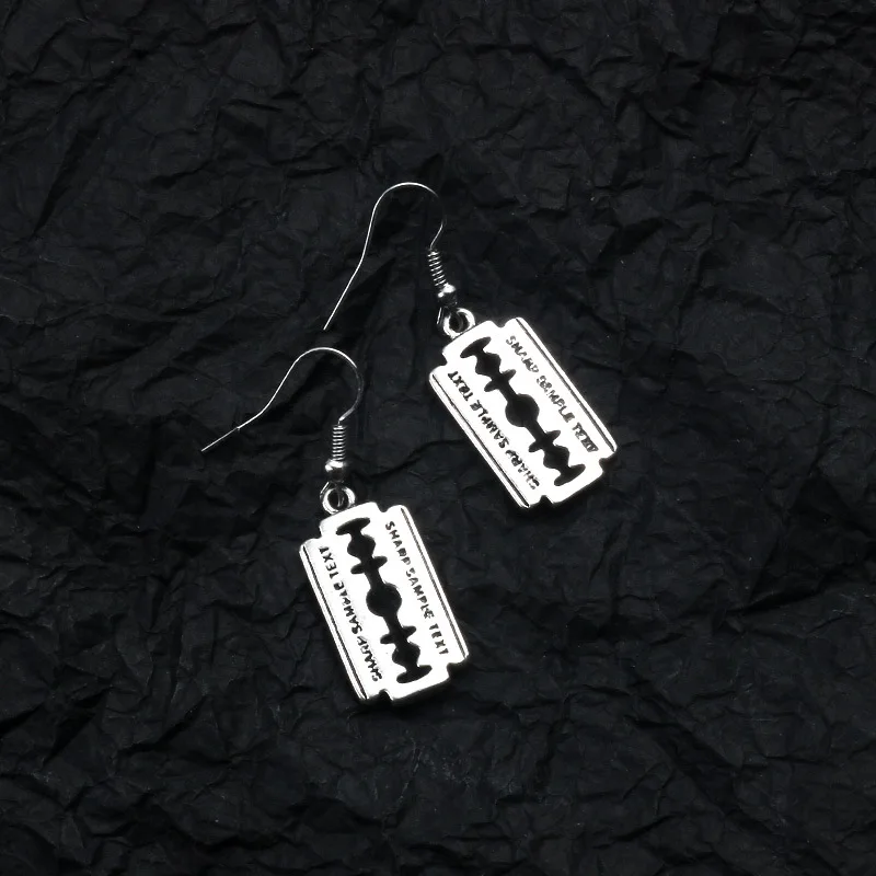 Blade Pendant Earrings Hanging Earrings 2021 Trend Earrings Women's Jewelry Personality Punk Style Earrings for Women
Blade Pendant Earrings Hanging Earrings 2021 Trend Earrings Women's Jewelry Personality Punk Style Earrings for Women