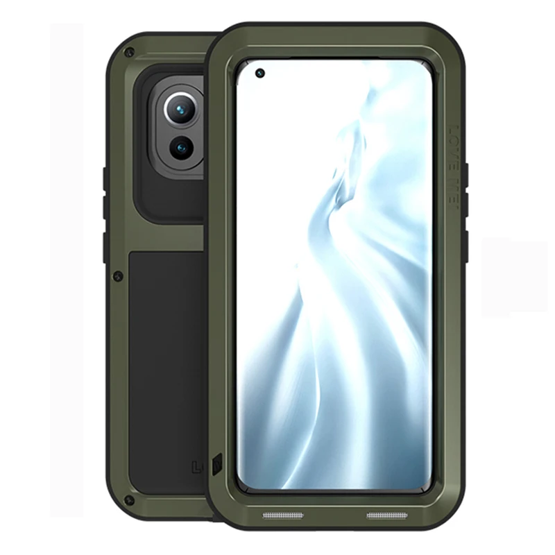 For Xiaomi Mi 11 Case Shock Dirt Proof Water Resistant Metal Armor Cover Phone Case for Xiaomi 11 Waterproof Case Mi11
For Xiaomi Mi 11 Case Shock Dirt Proof Water Resistant Metal Armor Cover Phone Case for Xiaomi 11 Waterproof Case Mi11
