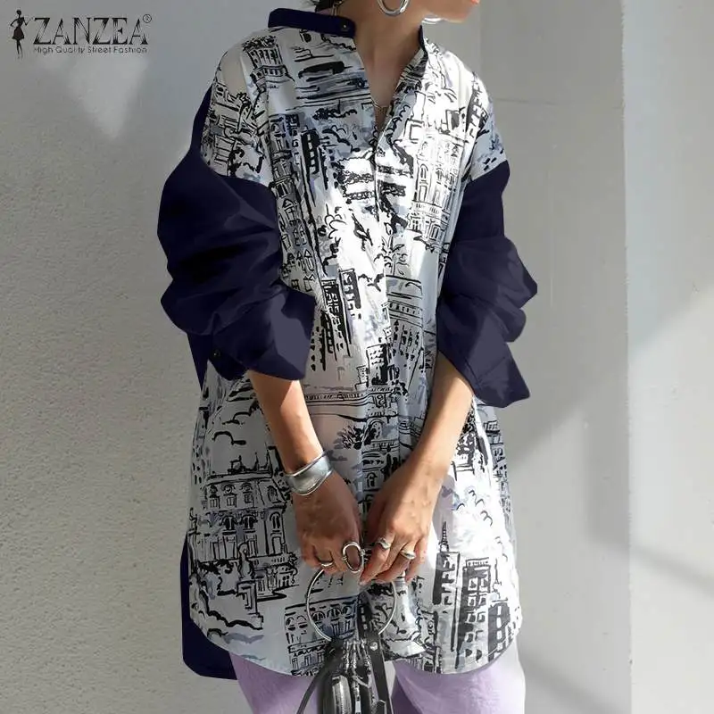 ZANZEA Women Vintage Floral Printed Shirt Autumn Long Sleeve Blouse Oversized Patchwork Blusas Female Loose Casual Tops Tunic
ZANZEA Women Vintage Floral Printed Shirt Autumn Long Sleeve Blouse Oversized Patchwork Blusas Female Loose Casual Tops Tunic