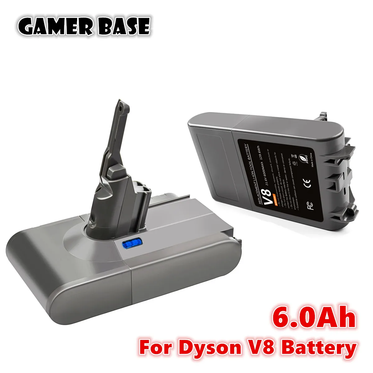 21.6V 6000mAh Battery For Dyson V8 Battery For Dyson V8 Absolute /Fluffy/Animal/ Li-ion Vacuum Cleaner rechargeable Battery L50
21.6V 6000mAh Battery For Dyson V8 Battery For Dyson V8 Absolute /Fluffy/Animal/ Li-ion Vacuum Cleaner rechargeable Battery L50