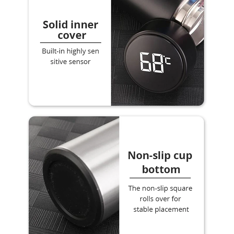 LED Vacuum Flask Premium Travel Coffee Bottles Stainless Thermos Tumbler Cups Vacuum Flask thermo Water Bottle Tea Mug Thermocup
LED Vacuum Flask Premium Travel Coffee Bottles Stainless Thermos Tumbler Cups Vacuum Flask thermo Water Bottle Tea Mug Thermocup