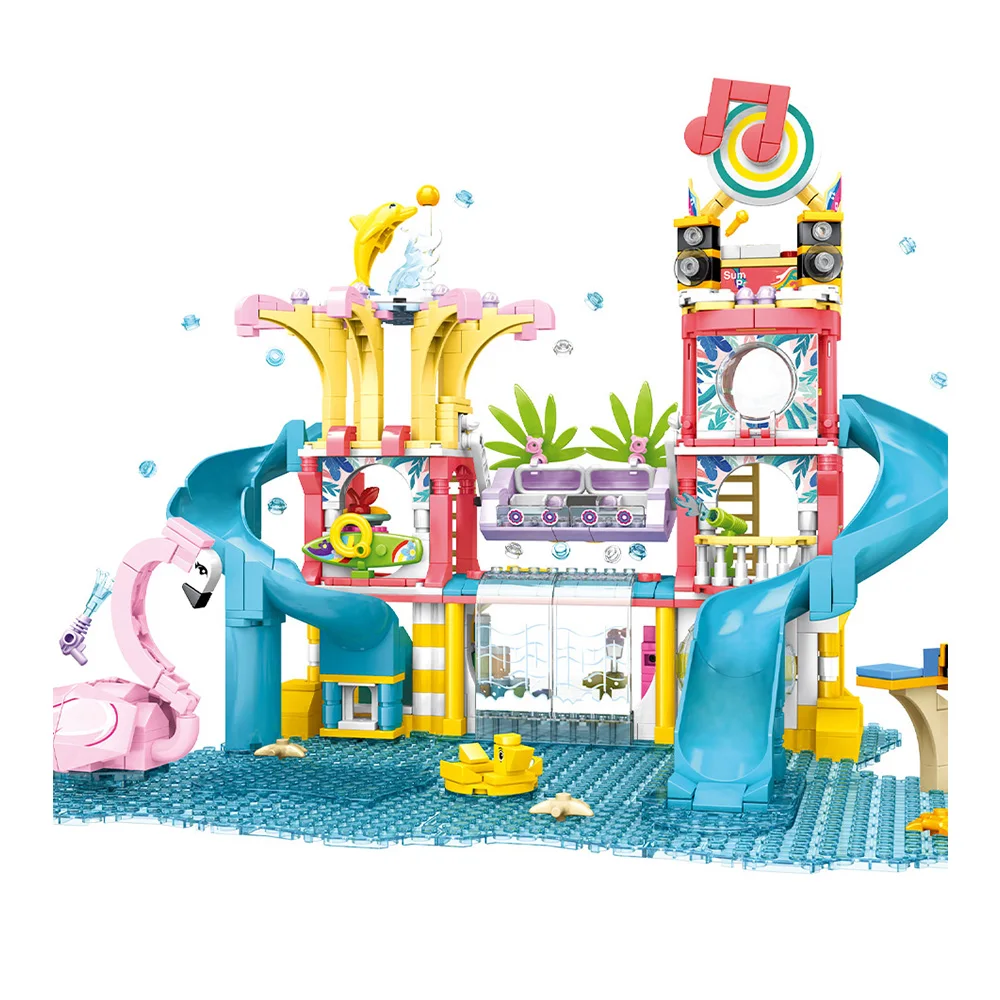 STEM Friends Beach Villa Castle Building Blocks Kit Creator DIY Girls Gifts Water Park Architecture Bricks Toys For Children
STEM Friends Beach Villa Castle Building Blocks Kit Creator DIY Girls Gifts Water Park Architecture Bricks Toys For Children