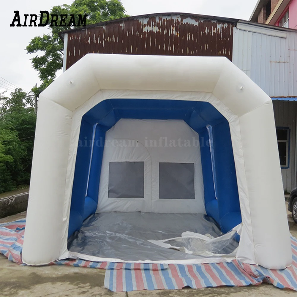 High Quality Portable blue&white Inflatable Spray Paint Booth Oxford Inflatable Car Tent for Outdoor Car Maintenance
High Quality Portable blue&white Inflatable Spray Paint Booth Oxford Inflatable Car Tent for Outdoor Car Maintenance