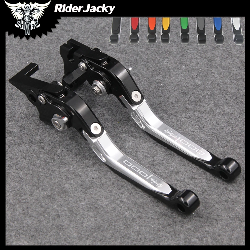 

RiderJacky Folding Extendable Motorcycle Brakes Clutch Levers For Kawasaki NINJA1000 NINJA 1000/Z1000SX/Tourer 2011-2016 14 2015