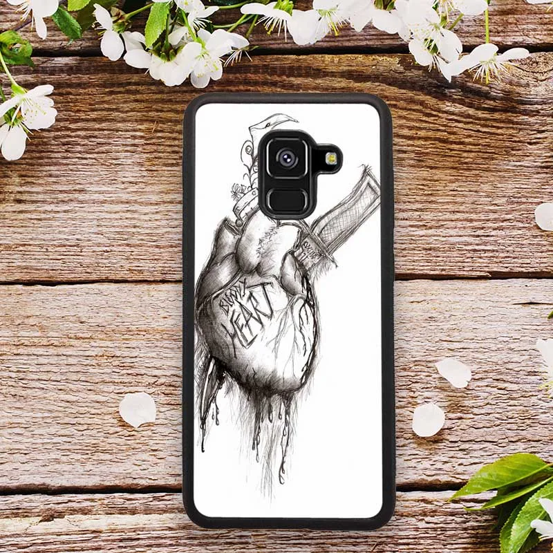 Hard PC TPU Case for Samsung Galaxy Note 8 9 10 20 S6 S7 S8 S10 S10E S20 Plus Pro Edge Vintage Medical Anatomical Heart Diagram | Мобильные