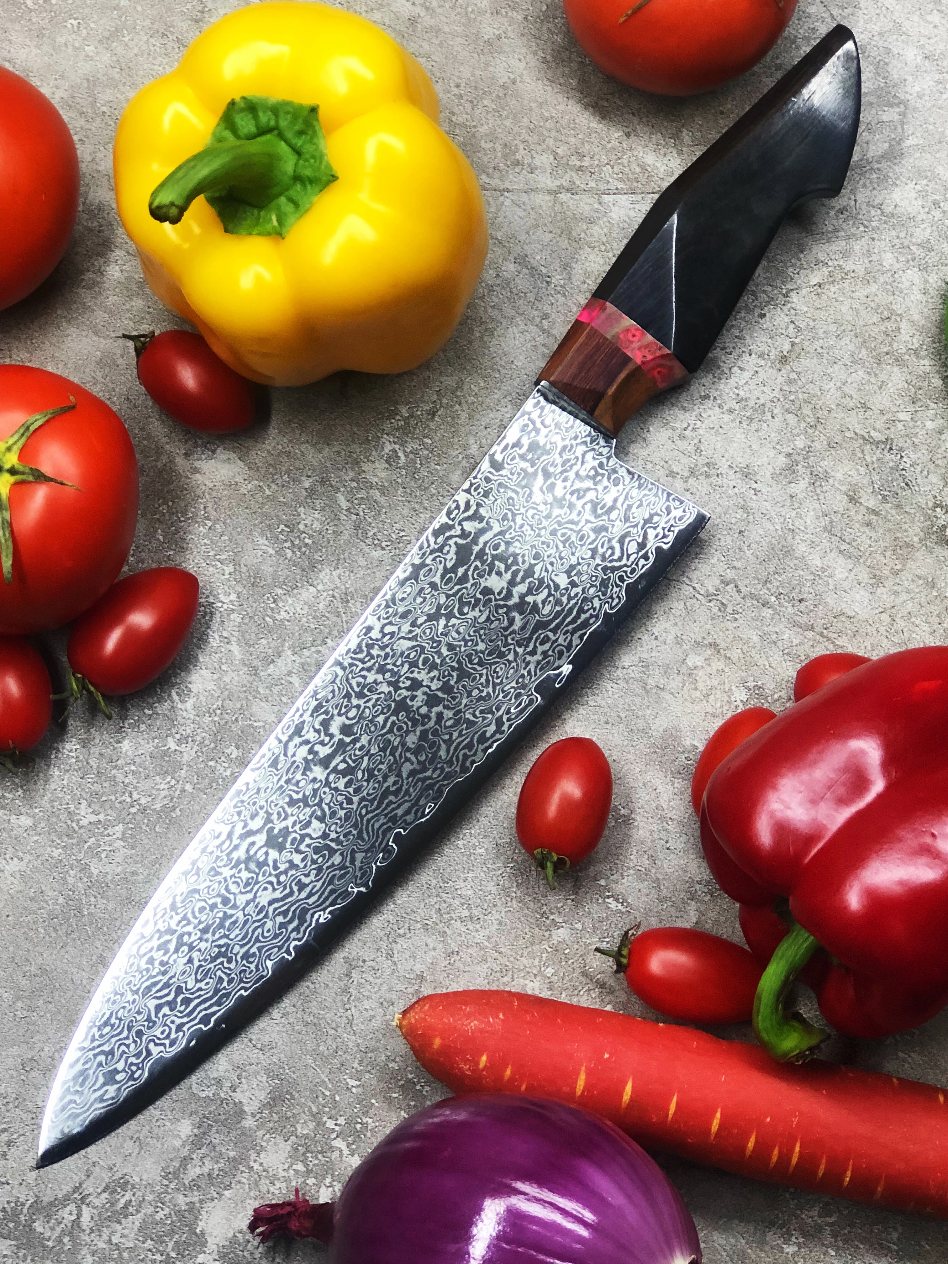 Дамасский нож шеф повара японский кухонный Gyuto инструмент для приготовления мяса