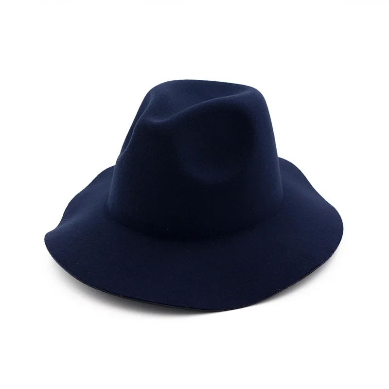 QBHAT Autumn Winter Solid Color Women Wool Felt Jazz Hat Wave Large Brim Trilby Fedora Hats Party Formal Top Hat for Ladies
QBHAT Autumn Winter Solid Color Women Wool Felt Jazz Hat Wave Large Brim Trilby Fedora Hats Party Formal Top Hat for Ladies