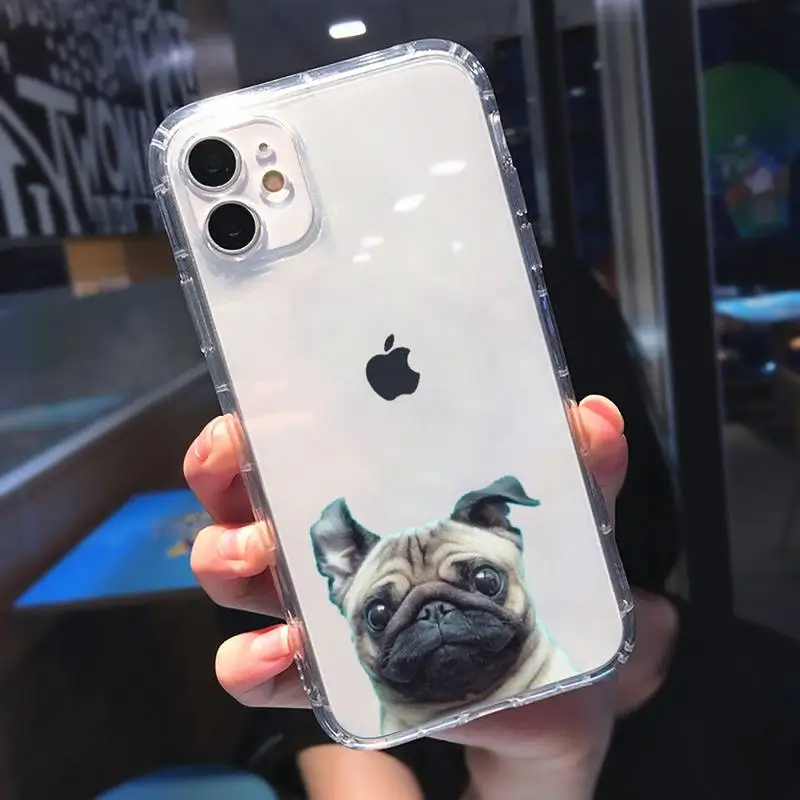 Pug Dog French Bulldog Phone Case Transparent for Clear iPhone 11 12 8 7 6 6S Plus X 5S SE 2020 XR mini pro XS MAX
Pug Dog French Bulldog Phone Case Transparent for Clear iPhone 11 12 8 7 6 6S Plus X 5S SE 2020 XR mini pro XS MAX