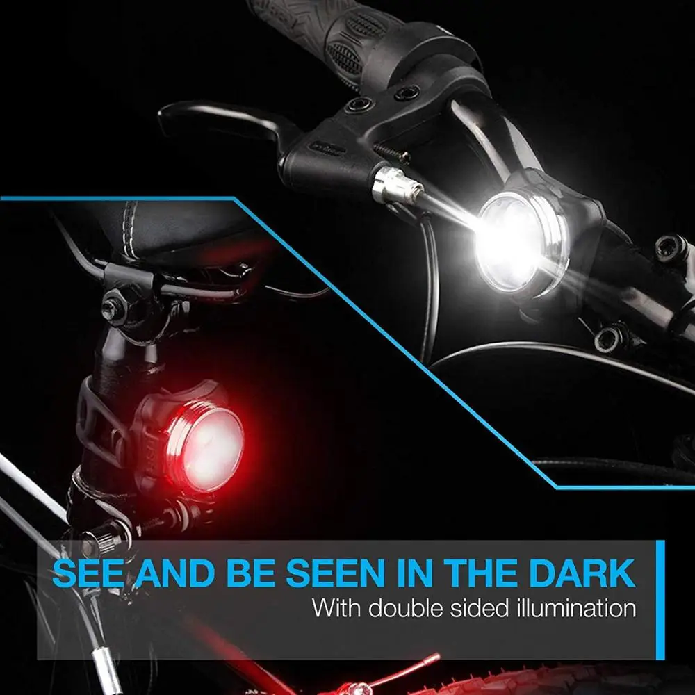 Sulinso велосипед светильник набор USB Перезаряжаемые супер яркий велосипедный s