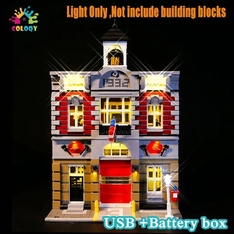 COLOQY LED Light Set Compatible With 10197 Fire Department Building Blocks Lighting Toys For Children Christmas Gifts
COLOQY LED Light Set Compatible With 10197 Fire Department Building Blocks Lighting Toys For Children Christmas Gifts