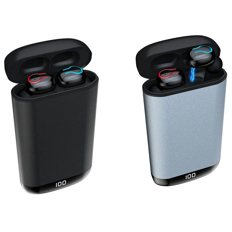 Bluetooth5.0 Headset HD Stereo Headset Sports Waterproof Headset with Microphone and 6000MAh Battery Charging Box
Bluetooth5.0 Headset HD Stereo Headset Sports Waterproof Headset with Microphone and 6000MAh Battery Charging Box