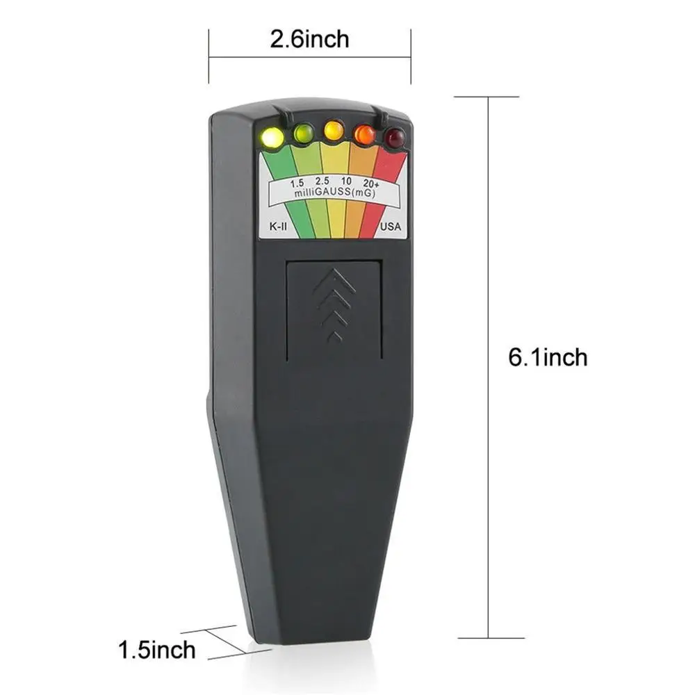 K2 Electromagnetic Field EMF Gauss Meter Ghost Hunting Detector Portable EMF Magnetic Field Detector 5 LED Gauss Meter
K2 Electromagnetic Field EMF Gauss Meter Ghost Hunting Detector Portable EMF Magnetic Field Detector 5 LED Gauss Meter