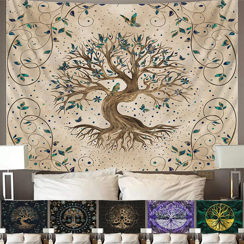 Bohemian Hippie Wishing Tree Print Tapestry Life Tree Pattern Wall Art Tapestry for Bedroom Livingroom Home Decor
Bohemian Hippie Wishing Tree Print Tapestry Life Tree Pattern Wall Art Tapestry for Bedroom Livingroom Home Decor