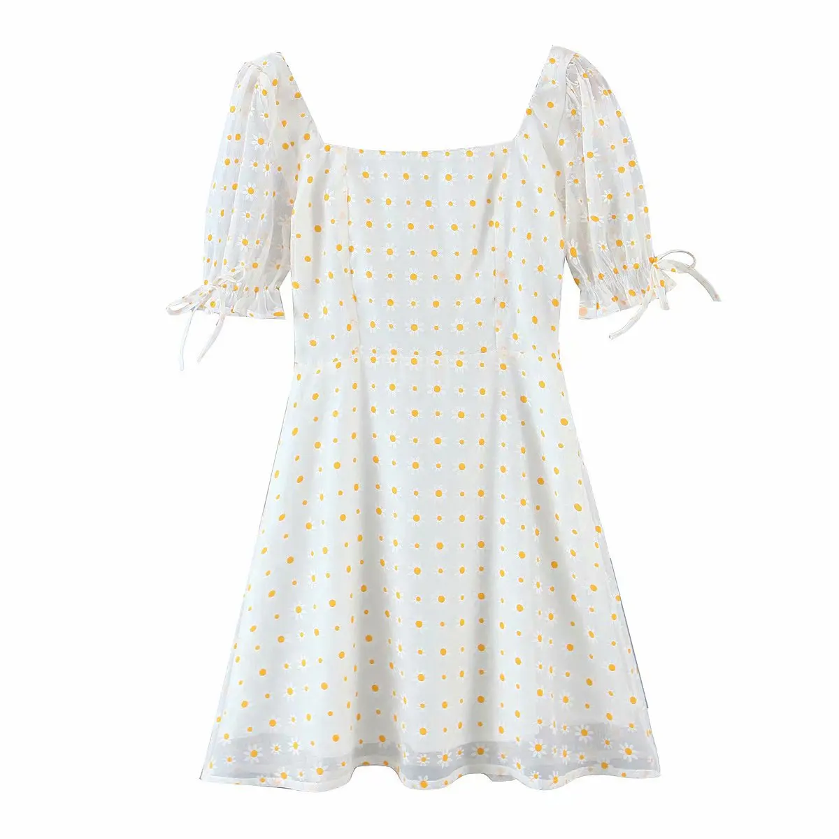 New 2021 Women's Sweet Spring Summer Square Collar Floral Short Chic Dresses Ladies Fashion A Line Little Daisy Print Chic Dress
New 2021 Women's Sweet Spring Summer Square Collar Floral Short Chic Dresses Ladies Fashion A Line Little Daisy Print Chic Dress