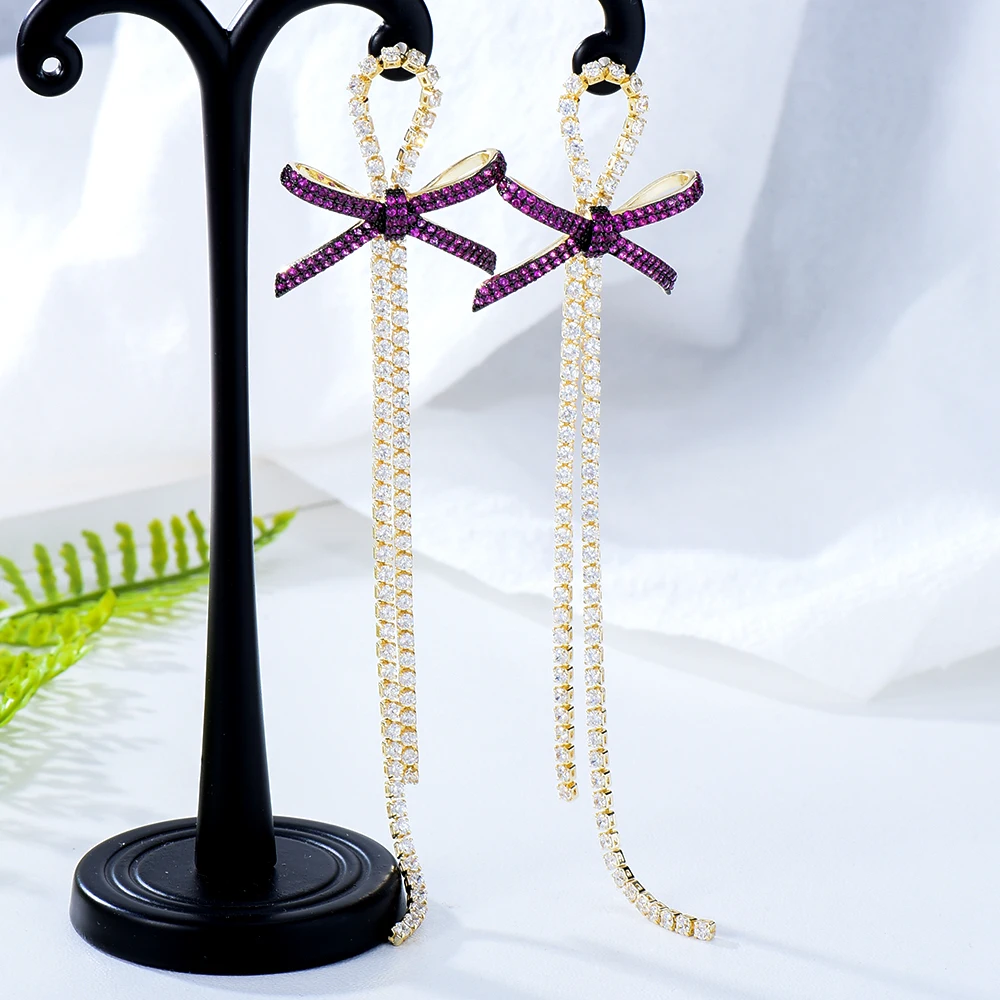 KellyBola Fashion Luxury Exquisite Long Lines Tassel Hanging Earrings Full CZ Zircon Bridesmaid Wedding Banquet Daily Jewelry
KellyBola Fashion Luxury Exquisite Long Lines Tassel Hanging Earrings Full CZ Zircon Bridesmaid Wedding Banquet Daily Jewelry