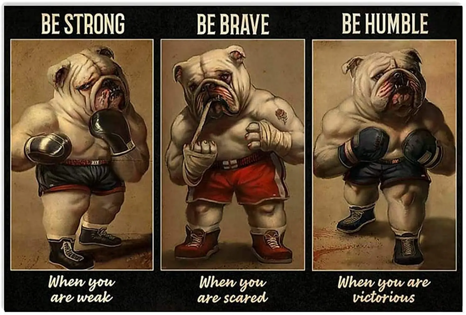Bulldog Boxer Be Strong Be Humble Be Brave Be Badass Cat Poster Metal Tin Sign Iron Painting Home Family Lovers Gift Funny Metal
Bulldog Boxer Be Strong Be Humble Be Brave Be Badass Cat Poster Metal Tin Sign Iron Painting Home Family Lovers Gift Funny Metal