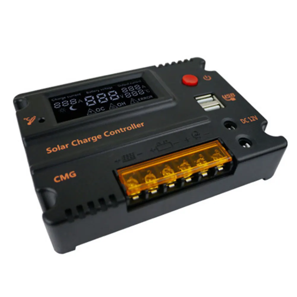 Solar Charge Controller 12V/24V 10A PWM Solar Panel Battery Intelligent Regulator LCD Auto Switch Dual DC Output Controller
Solar Charge Controller 12V/24V 10A PWM Solar Panel Battery Intelligent Regulator LCD Auto Switch Dual DC Output Controller